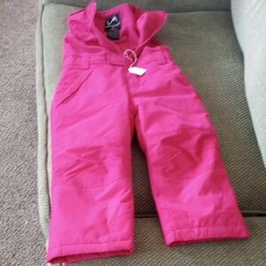 Vibrant Pink Snow Bib Overalls
